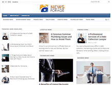 Tablet Screenshot of newsforage.com